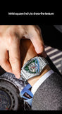 New Arrival Automatic Mechanical Watch For Men Luxury Business Skeleton Luminous Waterproof Triangle Dial Watches