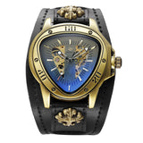 New Personalized Fashion Triangle Hollow Men's Mechanical Watch - Leisure Retro Fully Automatic Mechanical Watch