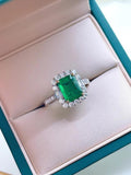 Elegant Lab Created Emerald Gemstone High Quality AAAAA High Carbon Diamonds for Women - Fine  Jewellery