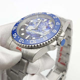 Self-Winding Stylish Dial Bezel 100 Meter Water Resistant Men's Mechanical Watch