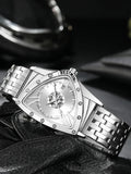 Luxury Classic Brand Multicolour Triangle Quartz Wristwatches -  Dial wth Roman Numerals Business Mens Wristwathes