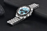 Luxury Chronograph AR Sapphire Mirror Ceramic Bezel New Moon Men's Quartz Watches