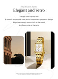 Luxury Brand Gold Plated Stainless Steel Waterproof Automatic Date Women's Watches - Elegant Bracelet Set Ideal Gift