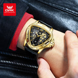 New Arrival Famous Brand Men's Watch Casual Fashion Triangle Large Dial Quartz Watch for Men.Ideal Gift