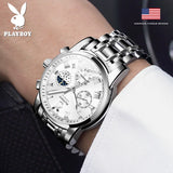 Luxury Top Brand Casual Business Watches - Stainless Steel Waterproof Quartz High Quality Men's Watches