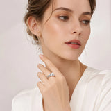 Unique Freshwater Pearls with AAA Zircon Diamonds 925 Sterling Silver Ring