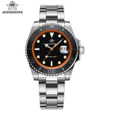 Luxury Men's Diver Steel 200m Waterproof Ceramic Bezel Analog Luminous Quartz Watch
