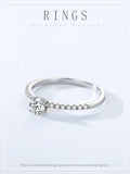 Simple Dazzling  AAAA Lab Created Diamond925  Sterling Silver Ring Fine Jewellery