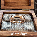 Rose Gold-Color Dome High Polished 2-10MM  Men Women Tungsten Carbide Wedding Rings