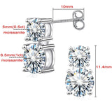 Stunning 18K Gold Plated D Colour VVS1 4.8cttw Moissanite Diamonds 925 Sterling Silver Jewellery Set For Women - The Jewellery Supermarket
