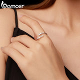 Elegant Freshwater Pearls 4 Stones Moissanite Round Cut Lab Diamond Silver Ring