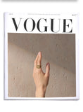 18K Gold Plated Stainless Steel Metal Double Layer Geometric Cast High Quality Ring