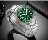 Top Brand Sapphire Glass Super Luminous Calendar Automatic Mechanical Wristwatch Luxury Men's Diver's Watches