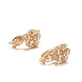 Cute Crystal Flower 14K Filled Rose Gold AAA Zircon Diamonds Dangle Earrings - Creative Daily Fine Jewellery