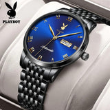 Famous Brand Business Classic Automatic Mechanical Dual Calendar Auto Date Waterproof Watches for Men