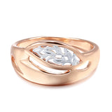 New Vintage Luxury Filled Rose Gold of 14-Karat Purity Hollow Pattern Romantic Rings - Trendy Fine Jewellery