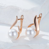 14 Karat Gold Filled Simple Elegant Pearl Fine Jewellery Earrings For Women