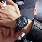High Quality Fashion Trend Luxury Brand Original Silicone Strap Waterproof Quartz Multifunction Men's Wrist Watches