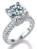 VVS1 D Colour 5 Carat Deluxe Moissanite Diamond Engagement Ring Luxury Jewellery