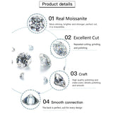 Sparkling Bubble D Colour Full 4mm 0.3CT Moissanite Diamonds Tennis Silver 18K Plated Link Bracelets For Women - The Jewellery Supermarket