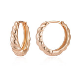 14 Karat Gold Filled Rounded Earrings For Women Daily Wear Jewellery