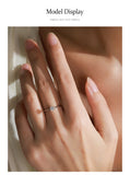 Stunning 925 Sterling Silver AAAA Lab Created Diamond Stackable Solitaire Ring