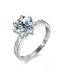 Luxury 2 Carat VVS1 D Colour Moissanite Diamond Gemstone Solitaire Ring