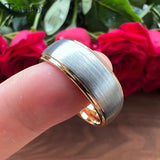 New Arrival Domed Brushed Finish Tungsten Rings for Men Women - Engagement Wedding Daily Use Jewellery - The Jewellery Supermarket