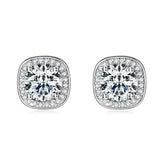Terrific 6.5mm D Color VVS1 4 Claws Moissanite Diamonds Unisex Stud Earrings