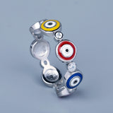 Fashion Colourful Enamel Handmade Enamel Epoxy Ring