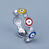 Fashion Colourful Enamel Handmade Enamel Epoxy Ring