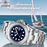 Luxurious Top Brand Men's Analog Quartz Watch BGW9 Luminous 20 Bar Waterproof Diving Stainless Steel Men Watches