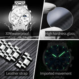 Luxury Top Brand Casual Business Watches - Stainless Steel Waterproof Quartz High Quality Men's Watches