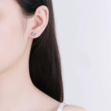 New Excellent 0.5 Carat Moissanite Diamonds Earrings, S925 Silver Fine Jewellery Stud Earrings for Women/Men - The Jewellery Supermarket