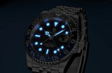 New LUXURY DESIGN Top Mechanical Automatic Watch Sports Rubber Diver Series Watch Luminous Date Display Wristwatches