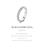 Dazzling D Colour VVS1 Rectangle Moissanite Eternity 925 Sterling Silver Rings