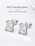 Moissanite Diamonds D Colour VVS1 Silver GRA Certificated Stud Earrings