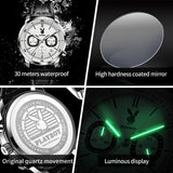 Top Brand Original Quartz Men's Wristwatch Luxury Sports Waterproof Fashion Trend High-end Leather Strap Watches