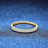 Amazing VVS1 D Colour Moissanite Diamonds Wedding Sterling Silver Eternity Ring