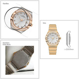 Elegant Luxury Designer Cz Diamonds Gold Fashion New Quartz Wrist Waterproof Ladies Wristwatch