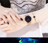 Luxury High Quality Elegant Fashionable Quartz Ladies Watch,  Japanese Movement Stainless Steel Gold Colour Watches
