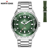 Solar Powered Luxury Quartz 316L Stainless Steel Case Waterproof 300M Dive Watch