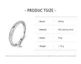 Delicate Twisted AAAA Lab Created Diamonds 925 Sterling Silver Stackable Ring