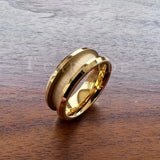 Groove Beveled Polished Finish 4/6/8mm Tungsten Carbide Engagement Rings