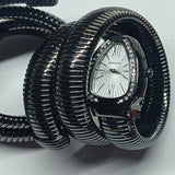 Luxury Snake Shape Quartz Watch Stainless Steel Strap Bracelet Wristwatch Watches