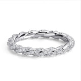 VVS1 D Colour Moissanite Diamonds S925 Sterling Silver Wedding Engagement Rings