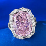 Fabulous New Ice Flower Cut G Colour High Quality AAAAA High Carbon Pink Diamonds Ring - Fine Jewellery - The Jewellery Supermarket