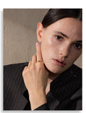 18K Gold Plated Popular Stainless Steel Metal Cast Small Flower Fashion Ring