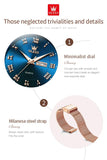 Top Brand Elegant Rose Gold Mesh Strap Classic Dual Calendar Quartz Watches for Women, Watches to suit every occasion