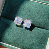 Classic 0.5-3 Carats Oval Asscher Cushion Emerald Cut Moissanite Diamond Stud Earrings